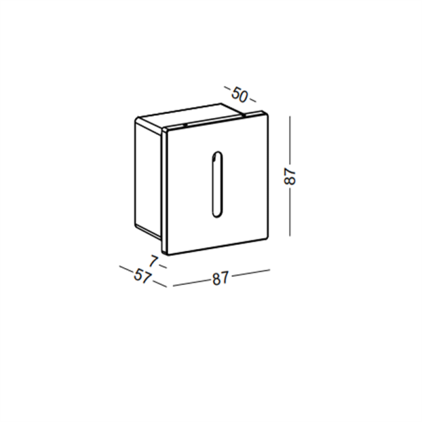 ODL063-BK-3W Square led outdoor step light - Image 2