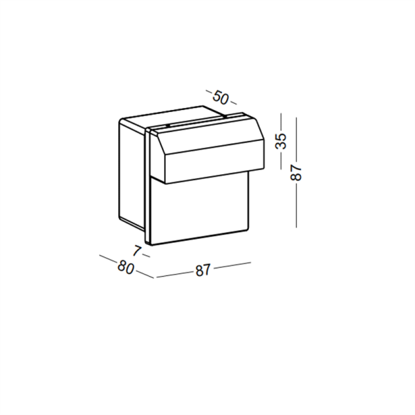 ODL064-BK-3W Square led outdoor step light - Image 3