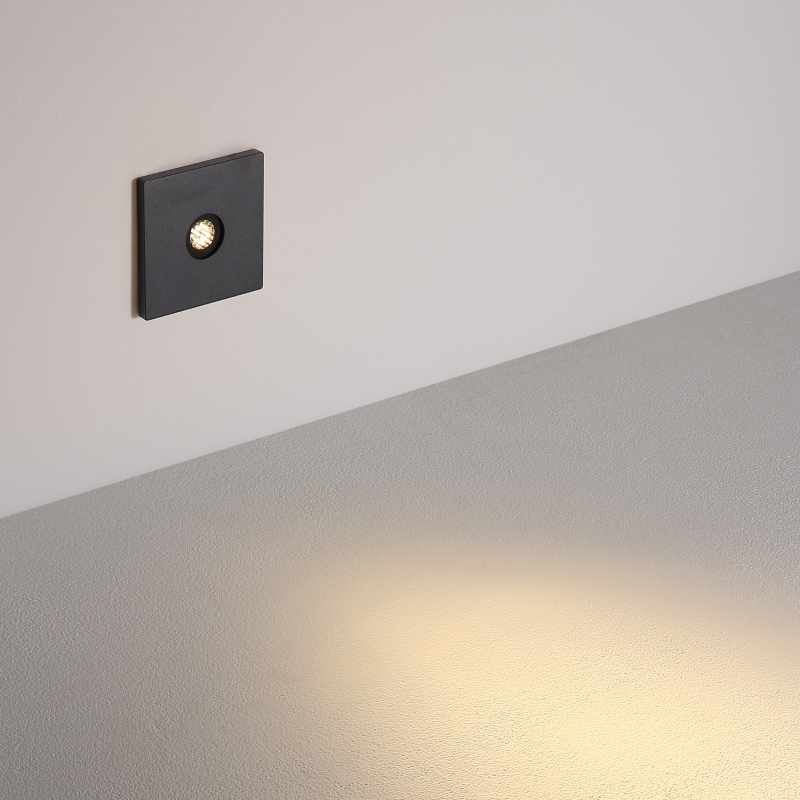 ODL065-BK-3W Square led outdoor step light