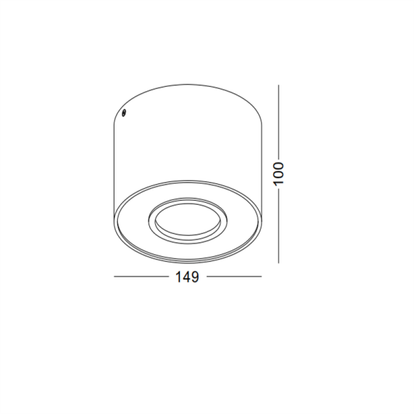 LBL297-WT-12W+12W Led Surface Down Light - Image 2