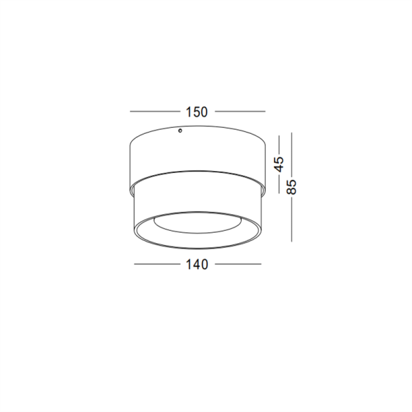 LBL298-BK-10W Glass Led Outdoor Ceiling Light - Image 3