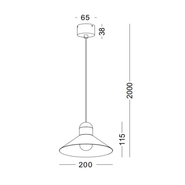 LPL402-BK-5W Modern led pendant light - Image 2