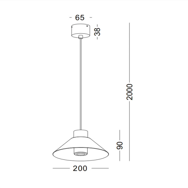 LPL403-BK-5W Modern led pendant light - Image 2