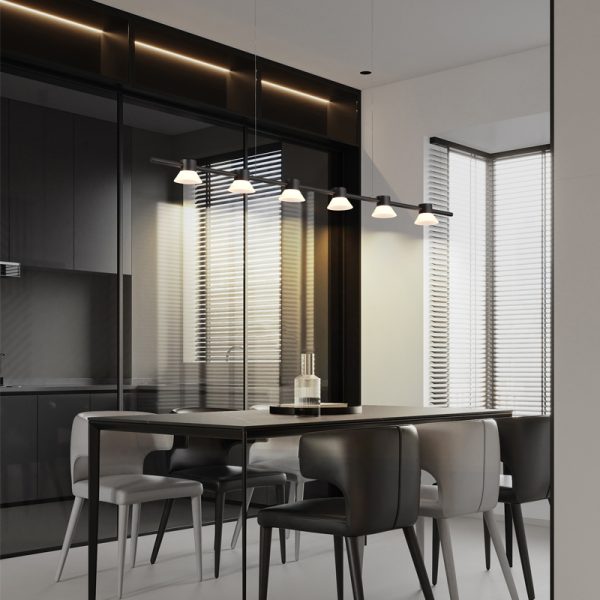 LPL409-BK-6*3W Indoor led pendant light - Image 2