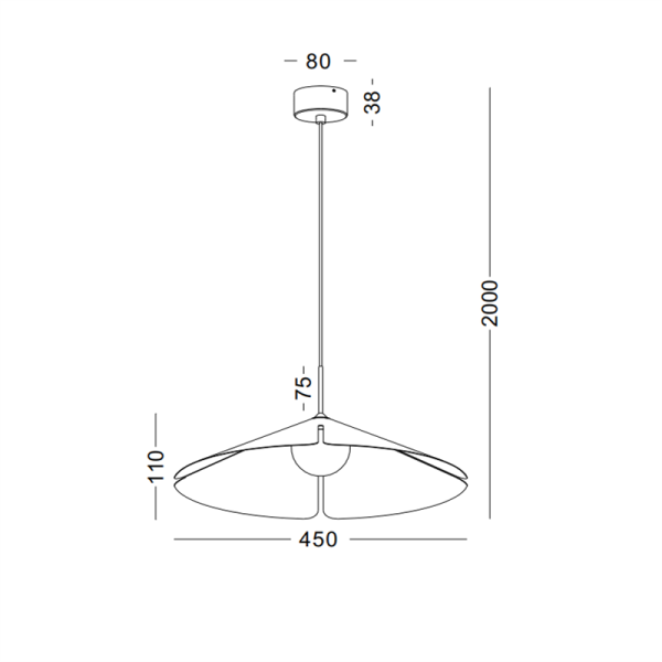 LPL413-WT-4W Art design led pendant light - Image 2