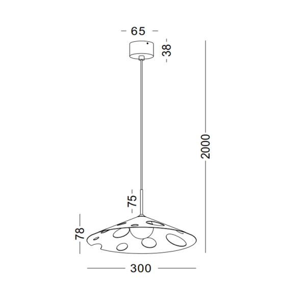 LPL414-WT-6W Art design led pendant light - Image 2