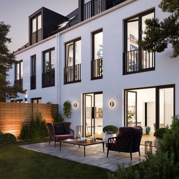 LWA358-BK-10W Glass Led Outdoor Wall Light - Image 2