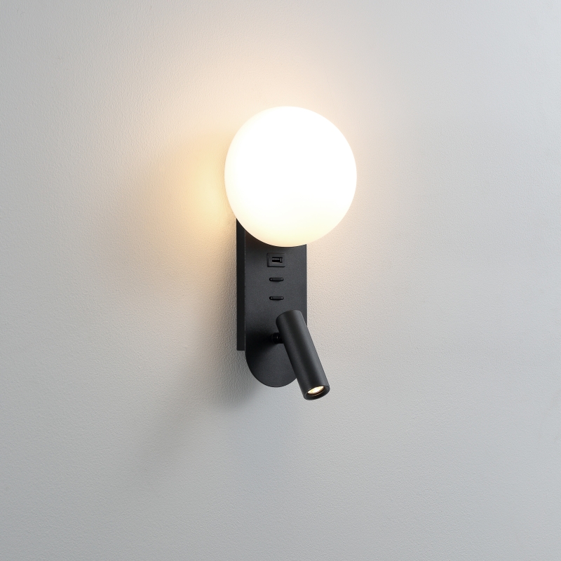 LWA495-BK-4W+3W Glass led reading light