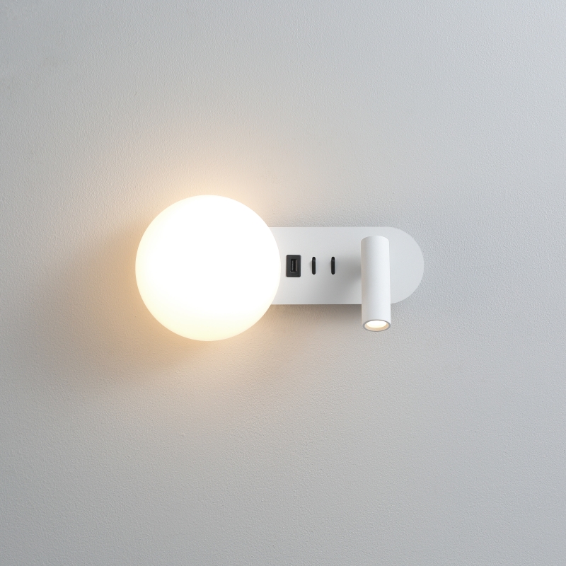 LWA495-WT-4W+3W Glass led reading light