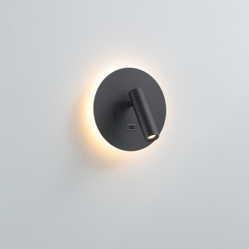LWA496-BK-3W+3W Modern led reading light