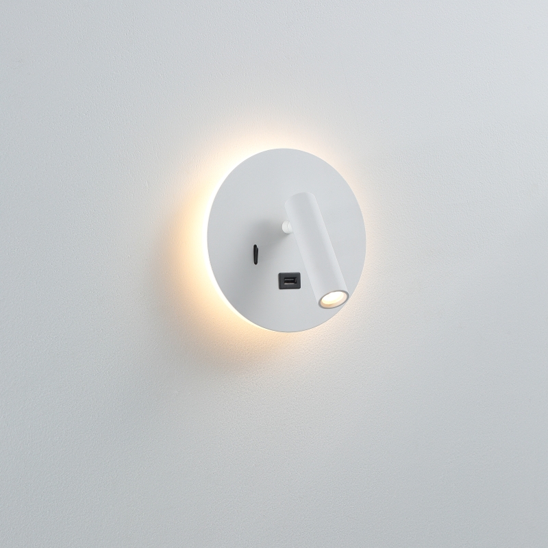 LWA496-WT-3W+3W Round led reading light