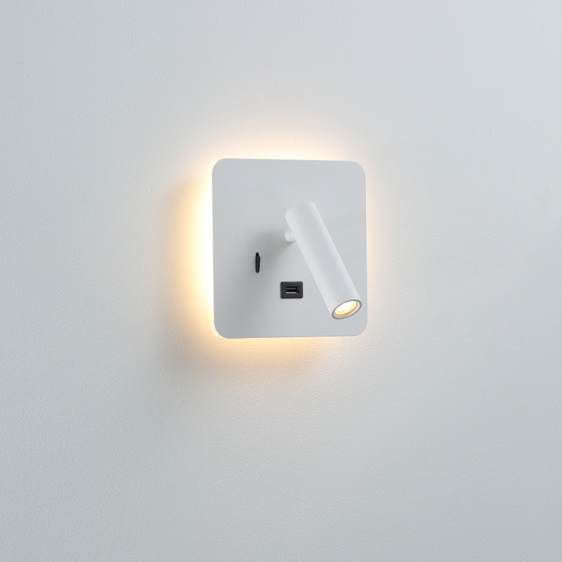 LWA497-WT-4W+3W Square led reading light
