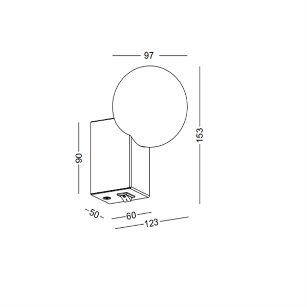 LWA499-BK-3W The ball led reading light - Image 2