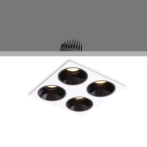 LDC712-BK-4*9W Led Recessed Spot Light