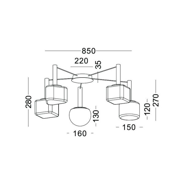 LBL347-Glass Shade Led Pendant Light - Image 3