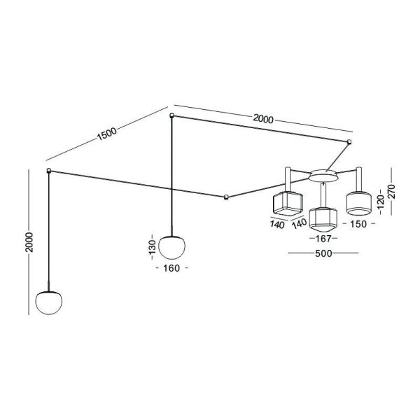 LBL349-Glass Shade Led Pendant Light - Image 2