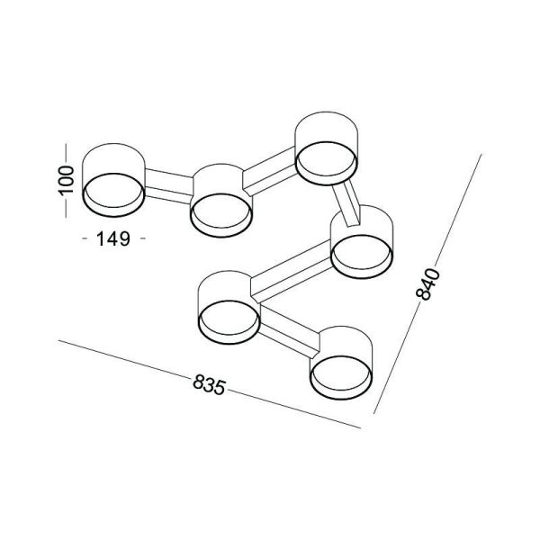 LBL376-GD-Modern Sytle Led Ceiling Light - Image 2