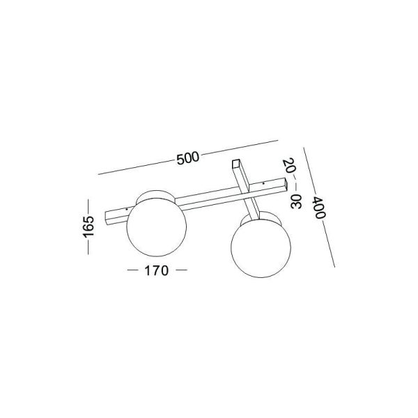 LBL378-Glass Shade Led Ceiling Light - Image 2
