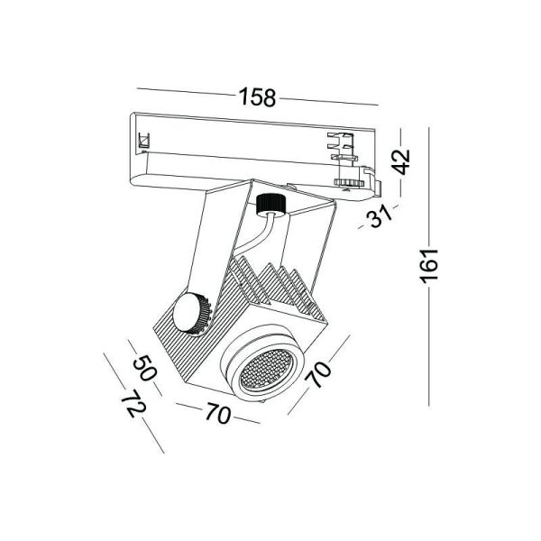 LSP243-WT-14W Modern Style Commercial Mall Led Track Light - Image 2
