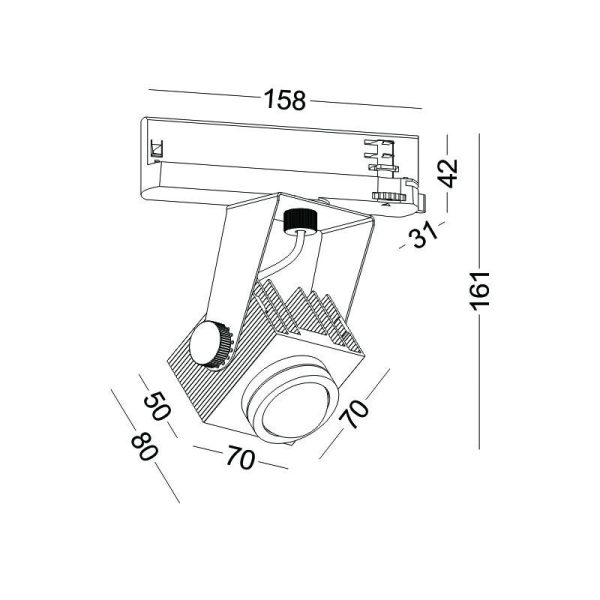 LSP244-BK-14W Modern Style Commercial Mall Led Track Light - Image 2