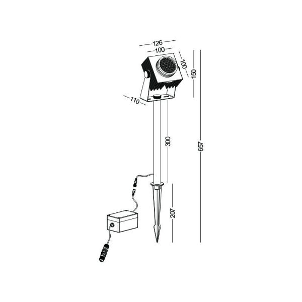 LSP260-20W Modern Style Led Outdoor Flood Light - Image 2