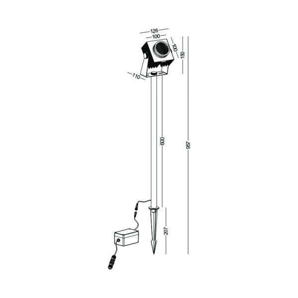 LSP261-20W Modern Style Led Outdoor Flood Light - Image 2