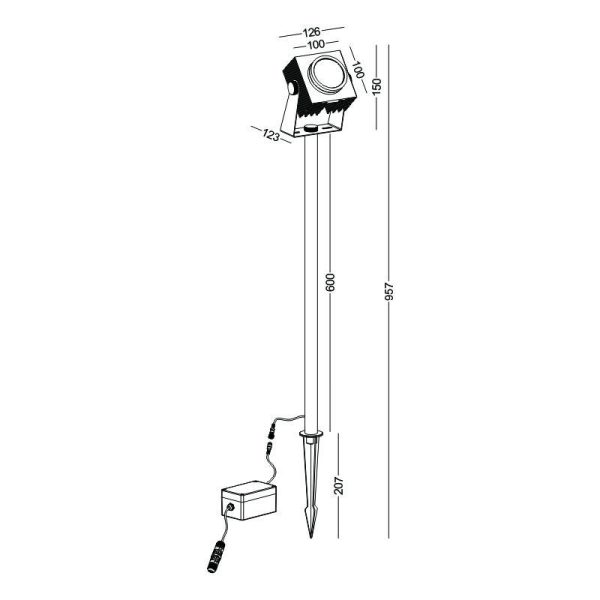 LSP266-20W Modern Style Led Outdoor Flood Light - Image 2