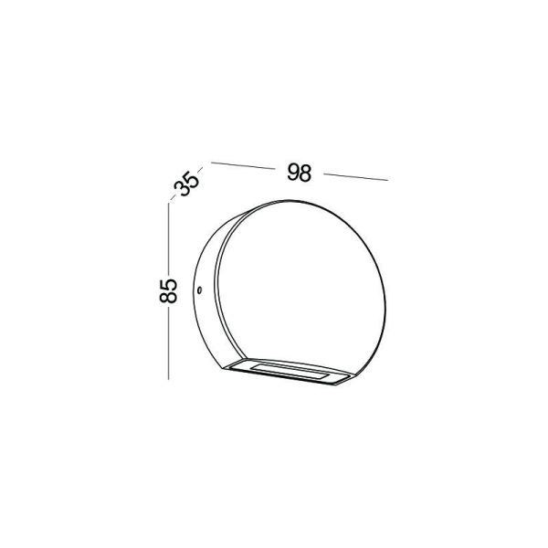 LWA532-BK-3W Wall Surface Waterproof Led Wall Light - Image 3