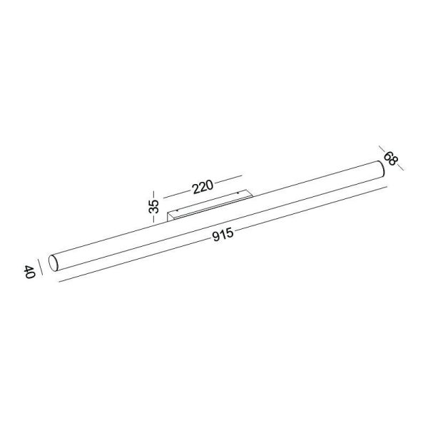LWA562-WT-12W Modern Style Led Bathroom Mirror Light - Image 2