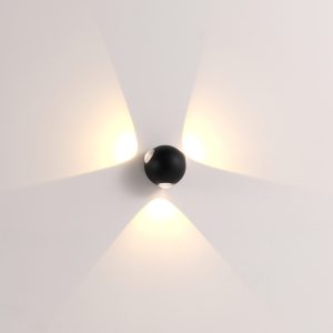 LWA565-BK-3*1W led outdoor wall light