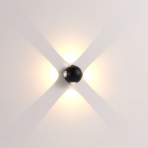 LWA566-BK-4*1W led outdoor wall light