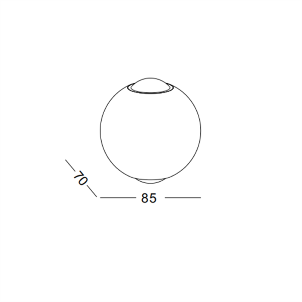 LWA568-BK-2*3W led outdoor wall light - Image 2