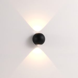 LWA568-BK-2*3W led outdoor wall light