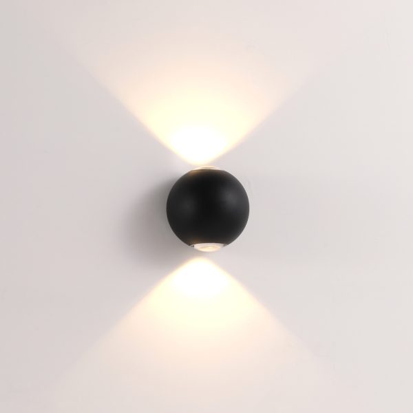 LWA572-BK-2*5W led outdoor wall light