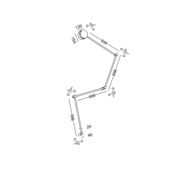 LWA590-20W outdoor led wall light - Image 2