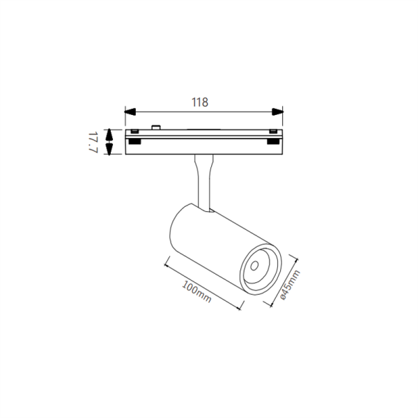 LSP745-10W-Modern Style Led Track Light - Image 2