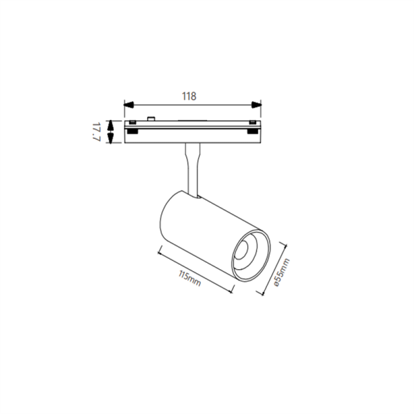 LSP746-15W-Modern Style Led Track Light - Image 2