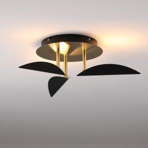 LBL389-GD-10W Steel Leaf Shape Led Ceiling Light
