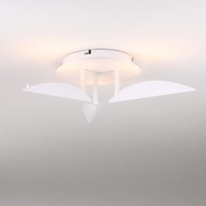 LBL389-WT-10W Steel Leaf Shape Led Ceiling Light