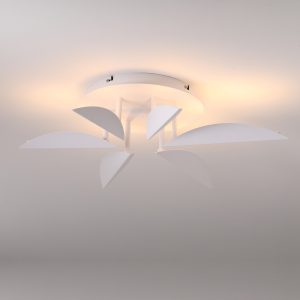 LBL390-WT-22W Steel Leaf Shape Led Ceiling Light