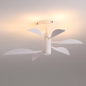 LBL392-WT-22W Steel Leaf Shape Led Ceiling Light