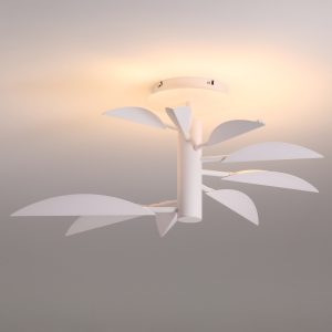 LBL393-WT-40W Steel Leaf Shape Led Ceiling Light