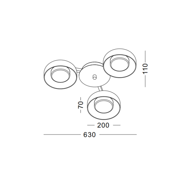 LBL400-CR-30W Bedroom Led Ceiling Light - Image 2