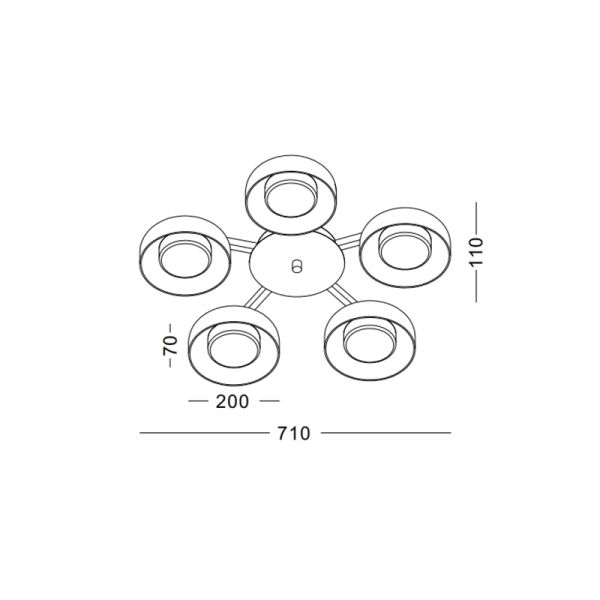 LBL402-CR-50W Bedroom Led Ceiling Light - Image 2