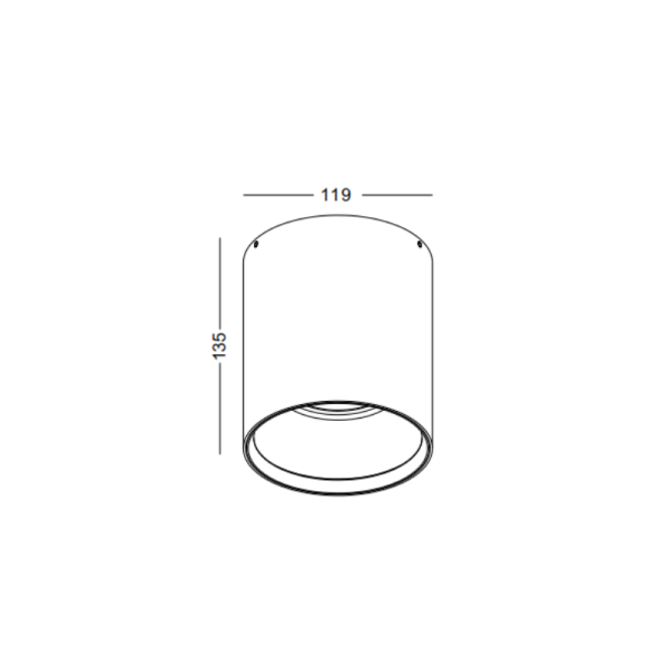 LBL504-WT-GD-18W COB Surface Downlights - Image 2