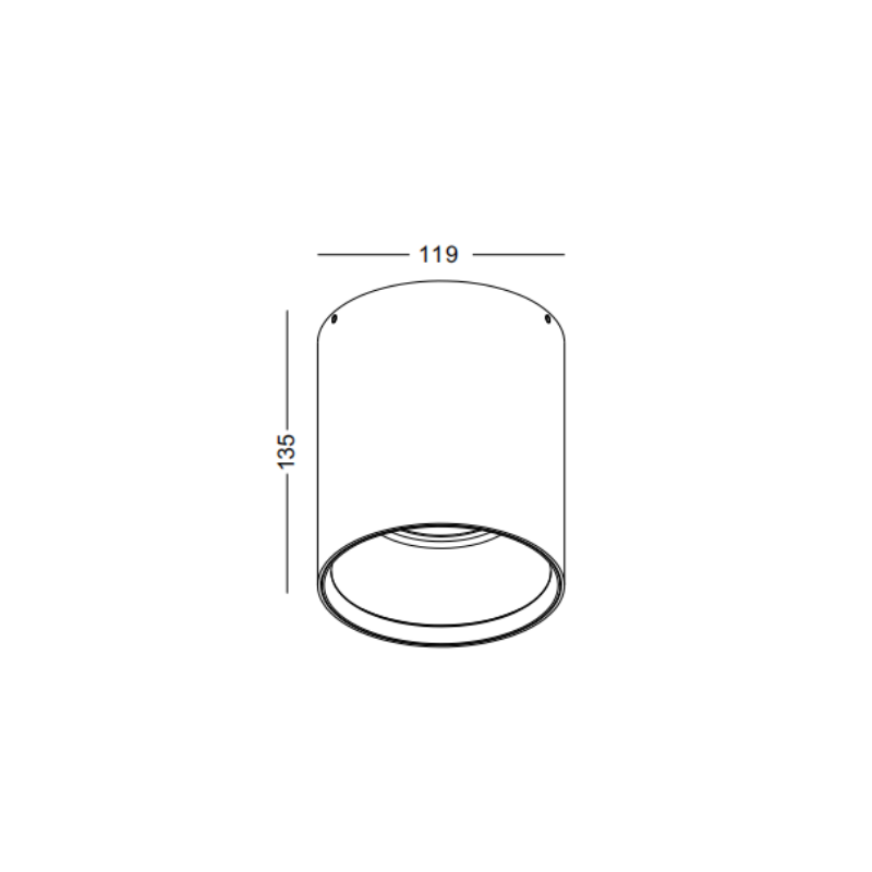LBL504-WT-GD-18W COB Surface Downlights - Image 2