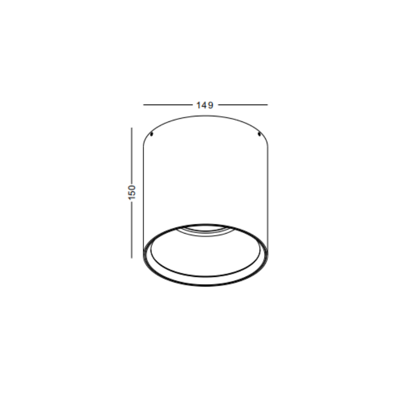 LBL505-WT-GD-24W COB Surface Downlights - Image 2