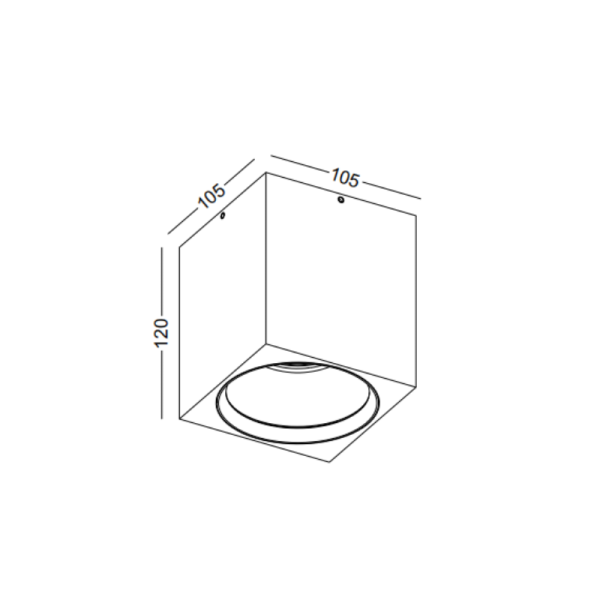 LBL507-BK-GD-12W COB Surface Downlights - Image 2