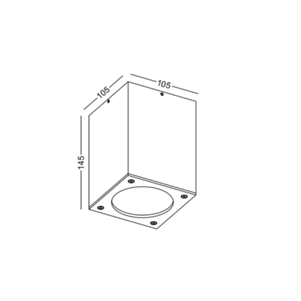 LBL516-12W Cob Outdoor Ceiling Light - Image 2