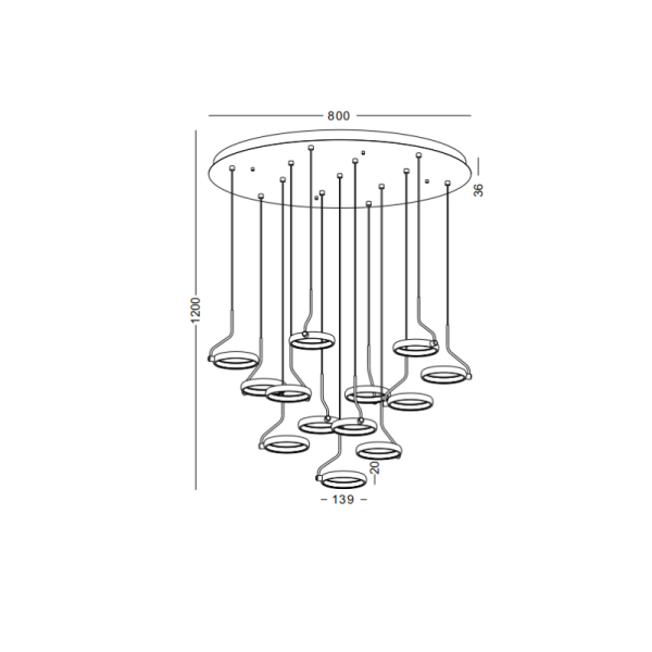 LPL448-CR-72W Pendant Light - Image 2